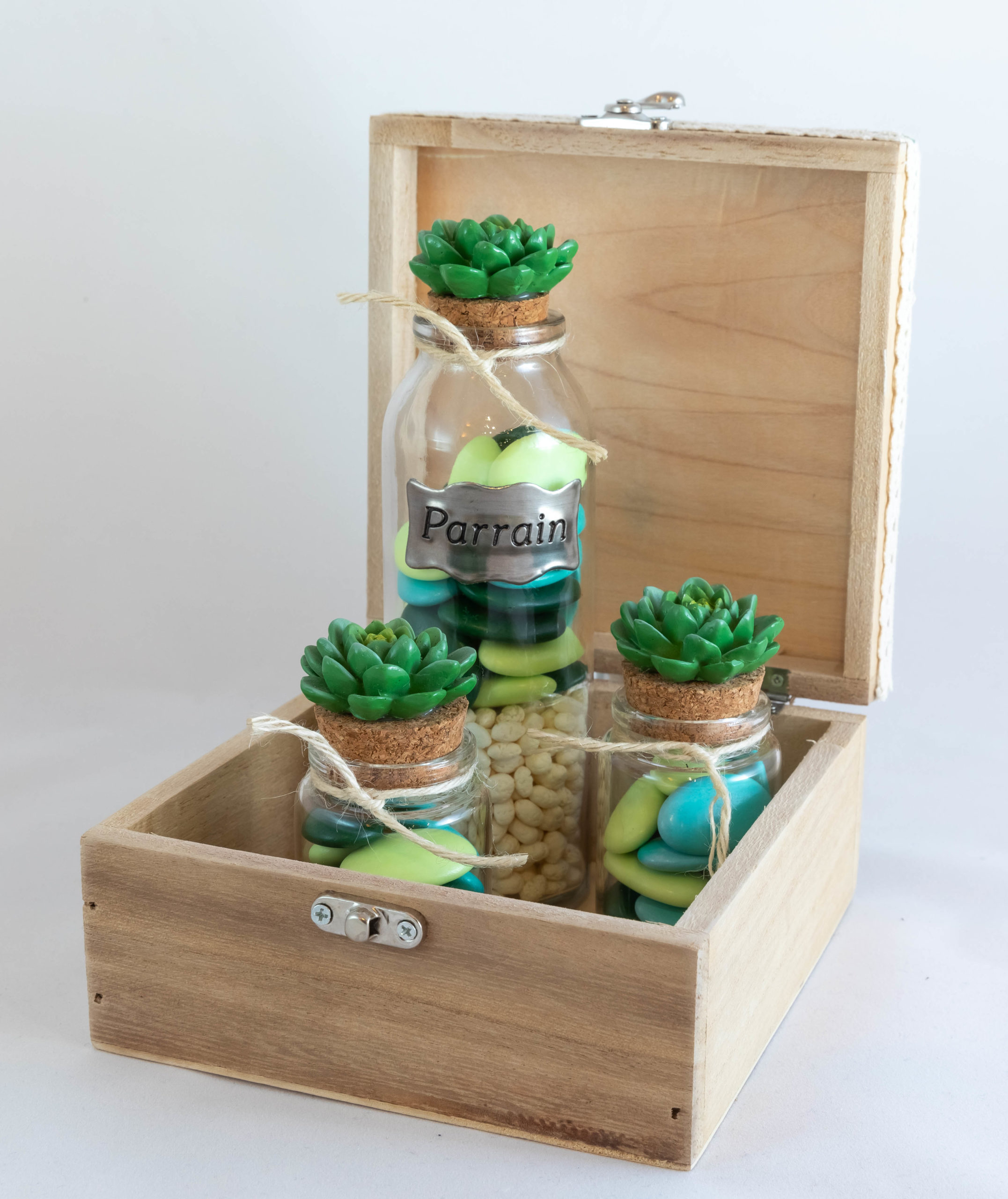 Boite en bois - Cactus Parrain Image